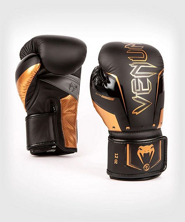 Venum Elite Evo Boxing Gloves Black-Black