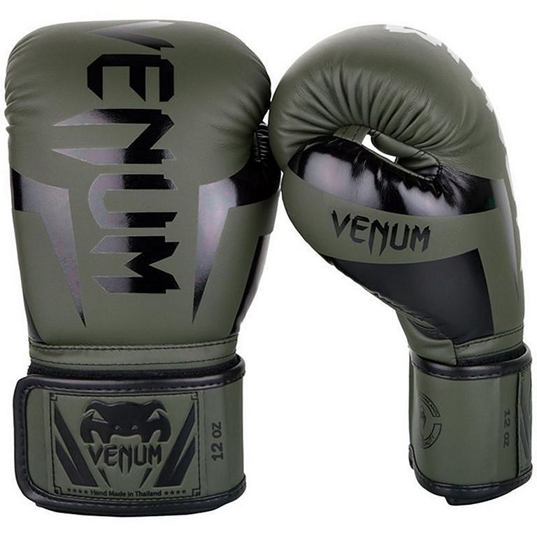 Venum Elite Boxing Gloves Green-Black
