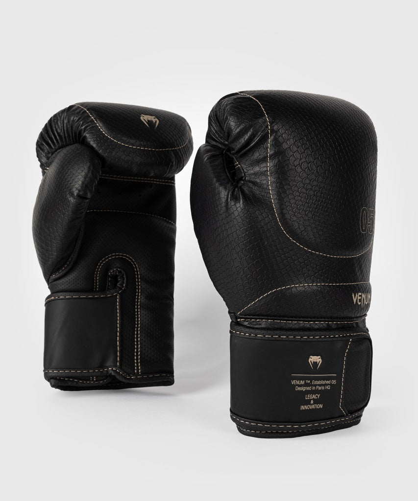 Venum Impact Evo Scales Boxing Gloves Black