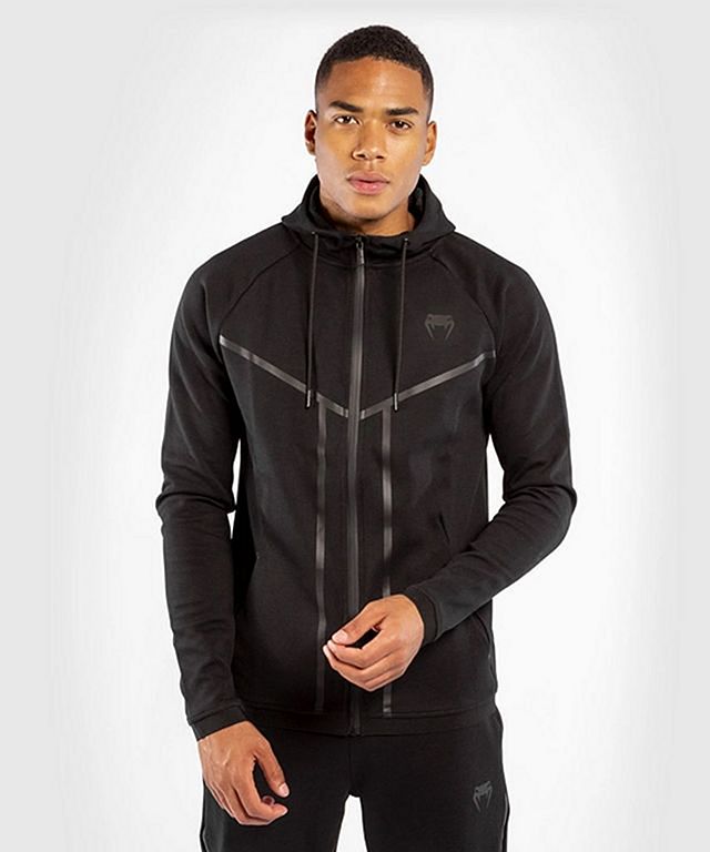 Venum Laser X Connect Hoddie-Dark Heather Black-Black