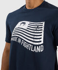 Venum Made In Fightland TShirt Navy Blue-White