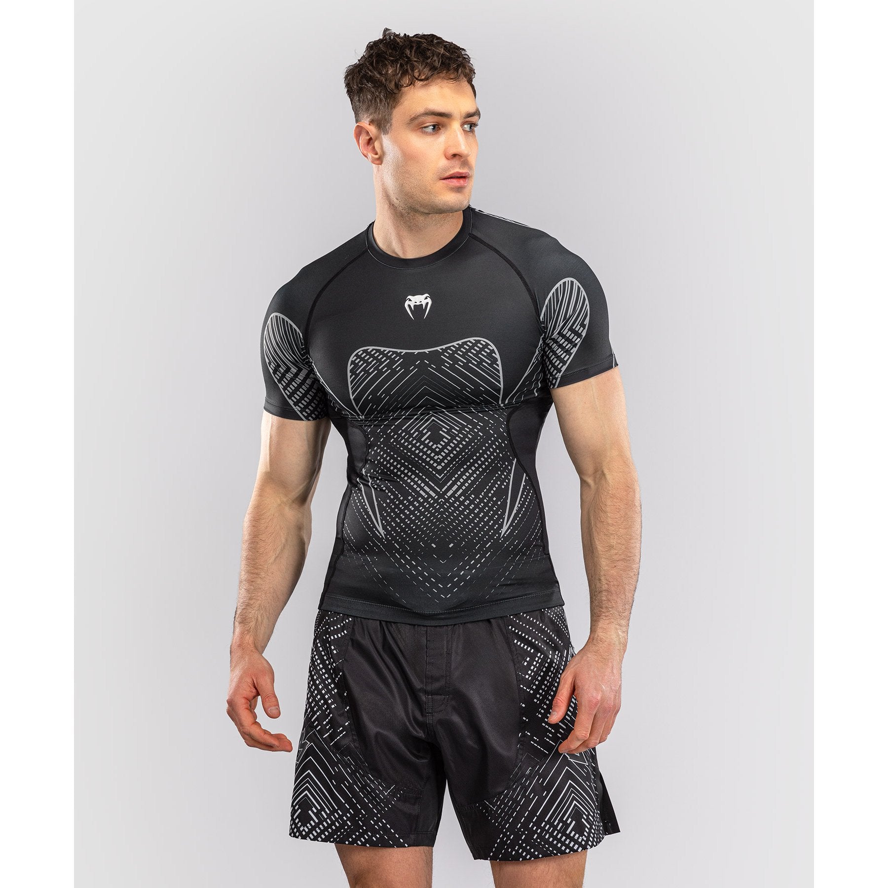 Venum Midnight Fury SS Rashguard Black-Grey