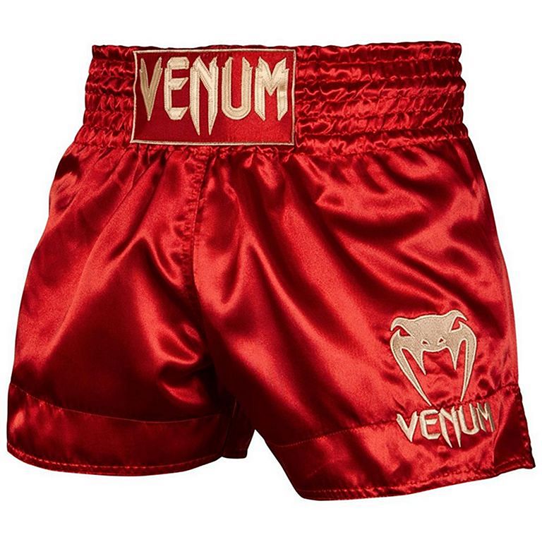 Venum Classic Muay Thai Shorts Red-Gold