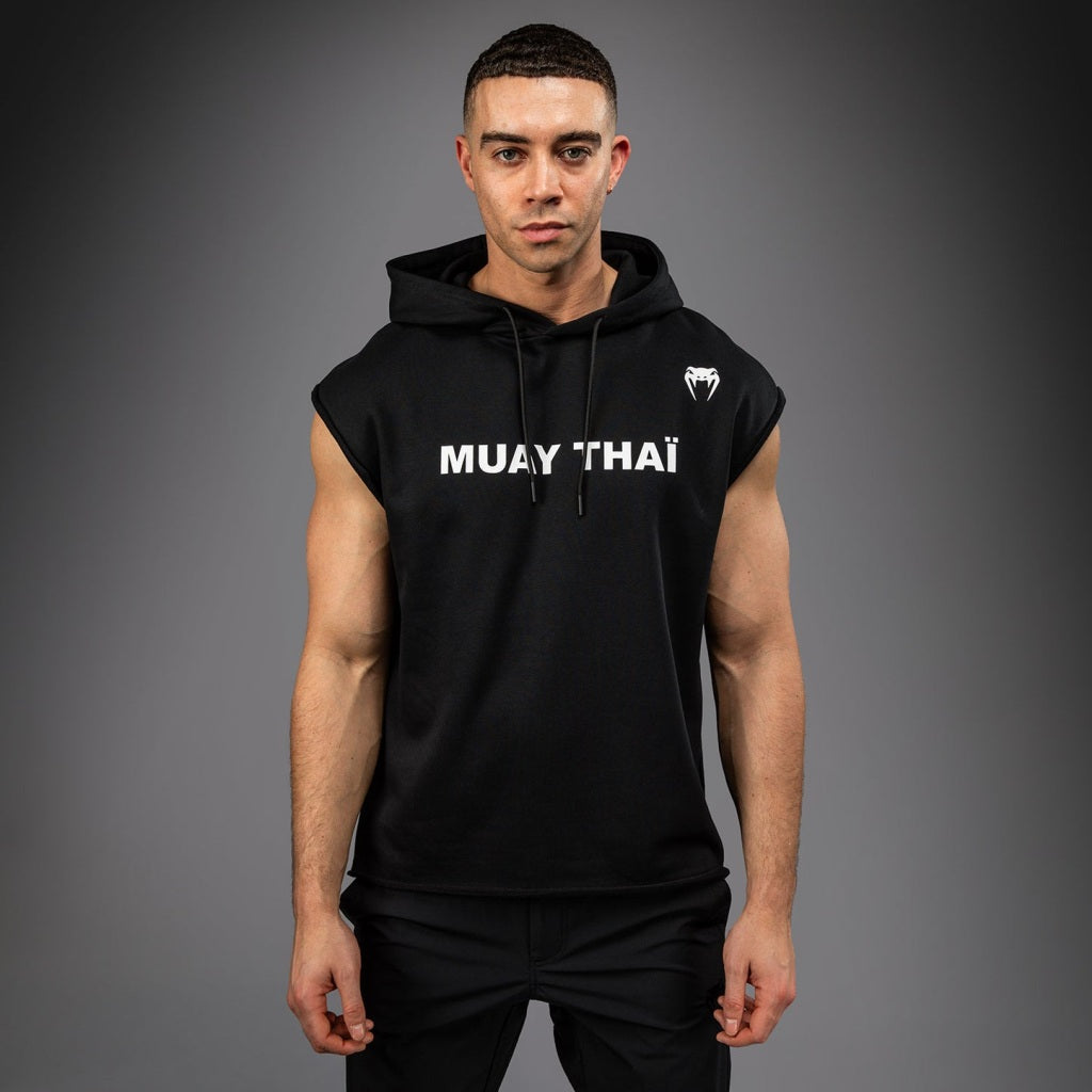 Venum Muay Thai VT Sleeveless Hoodies Black-White