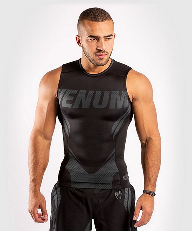 Venum One FC Impact Sleeveless Rashguard Black-Black