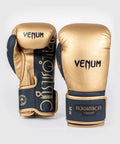 Venum Rajadamnern Boxing Gloves Gold-Navy Blue