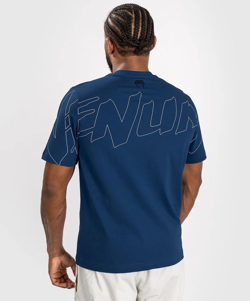Venum Snake Print T-Shirt Navy Blue