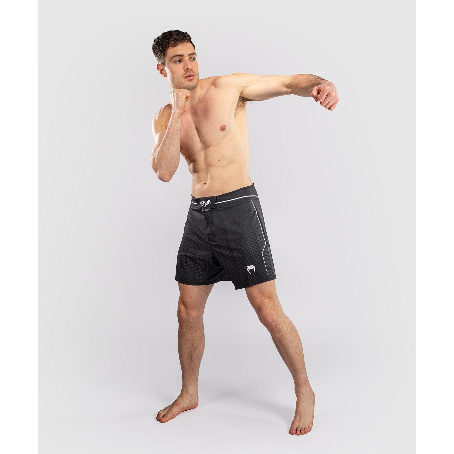 Venum Stealth MMA Fight Shorts Black-White