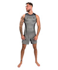 Venum Stone Mineral Sleeveless Rashguard Green-Grey