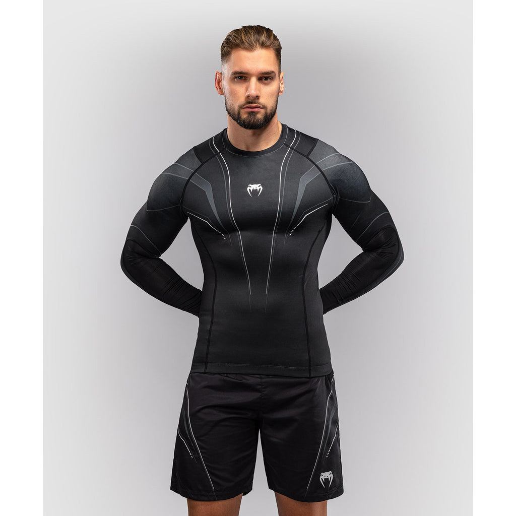 Venum Streamline LS Rashguard Black-White