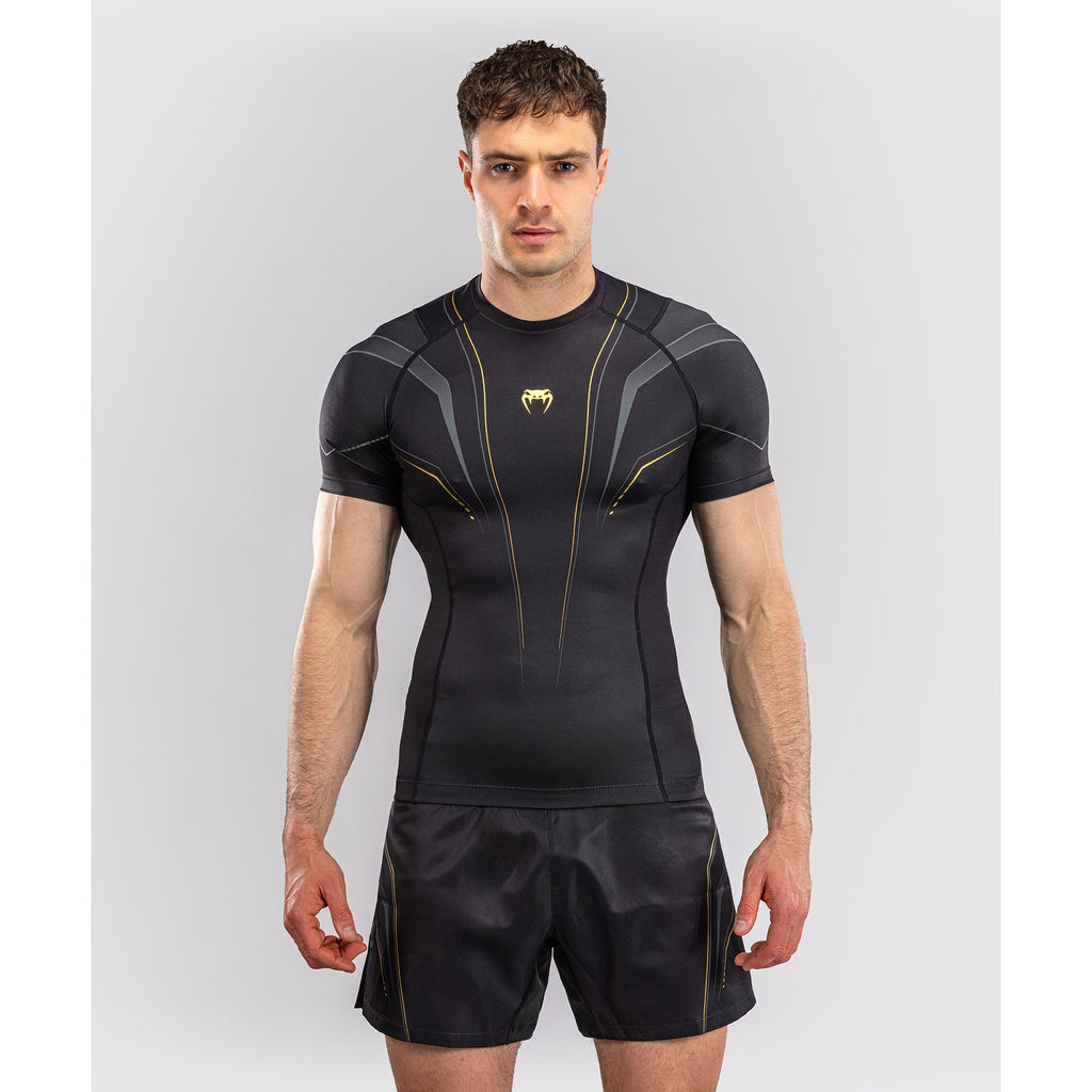 Venum Streamline SS Rashguard Black-Gold