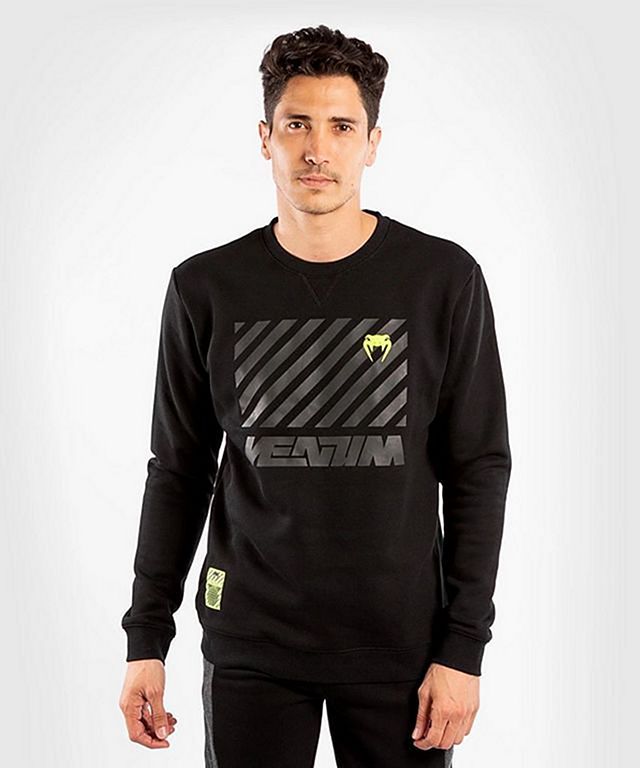 Venum Stripes Crewneck Sweatshirt Black