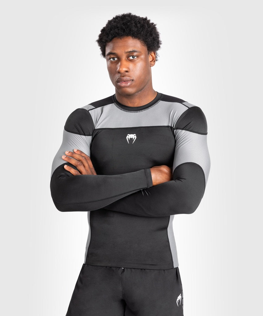 Venum Tempest LS Rashguard Black-Grey