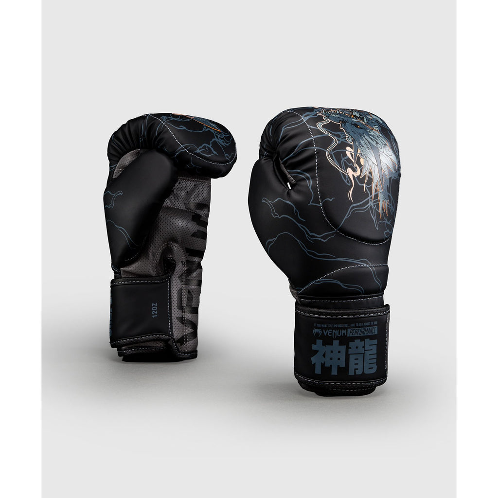 Venum Thunder Dragon Boxing Gloves Black-Blue