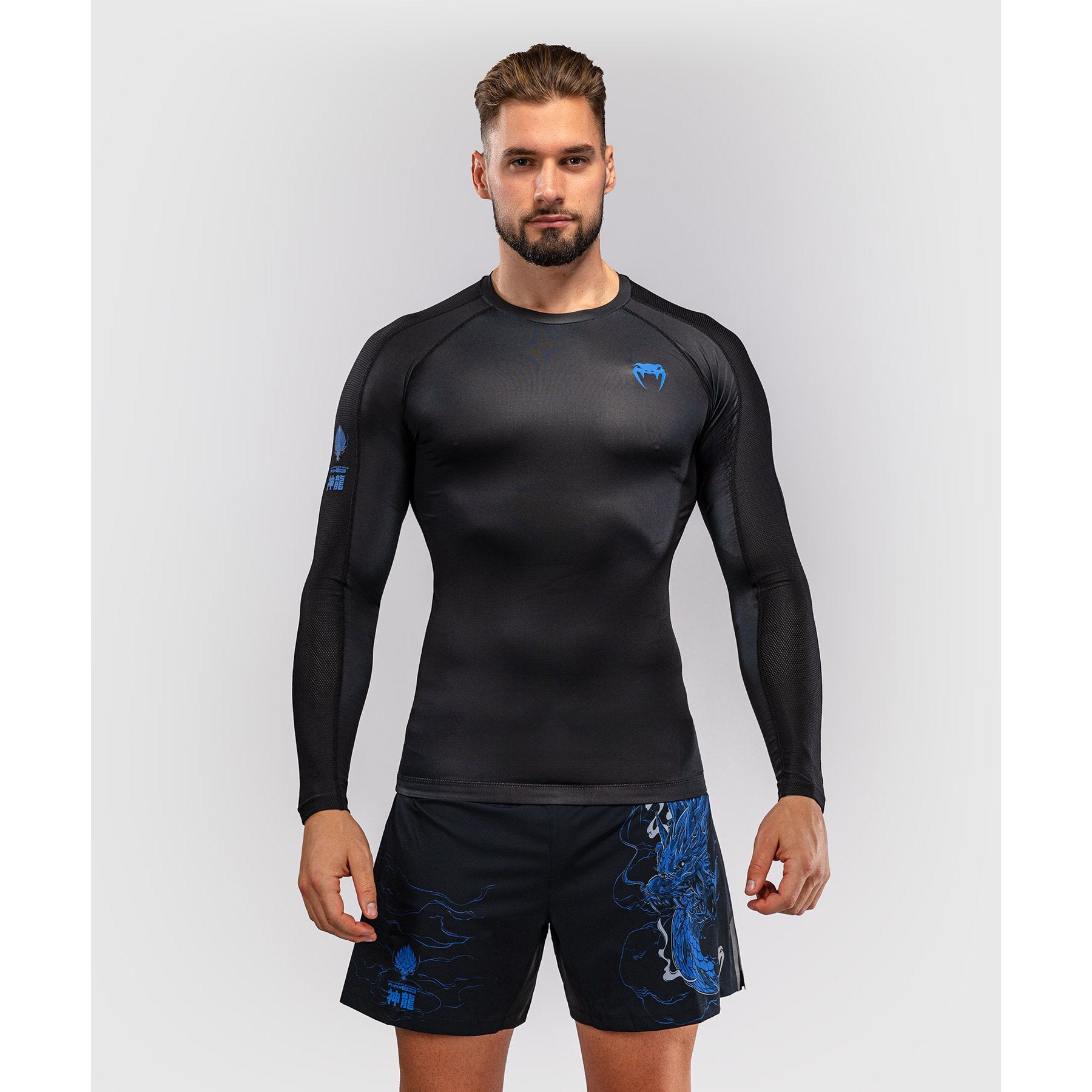 Venum Thunder Dragon LS Rashguard Black-Bronze