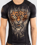 Venum Tiger Mens SS Rashguard Black