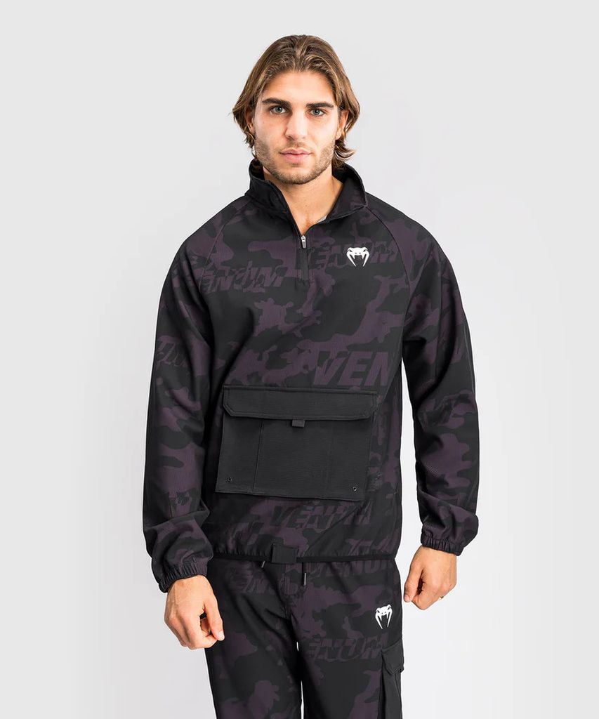 Venum Trooper Mens Half Zip Jacket Black-Purple