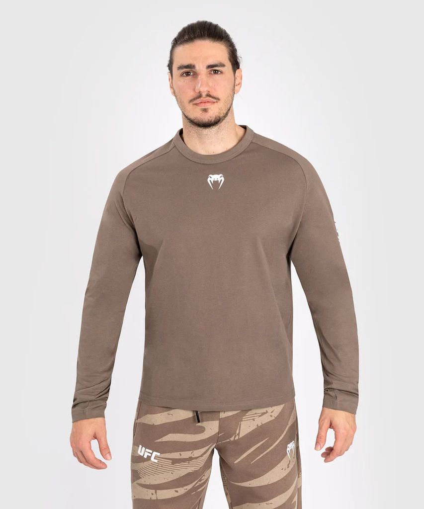 Venum UFC Adrenaline Fight Week T-Shirt Long Sleeves Brown