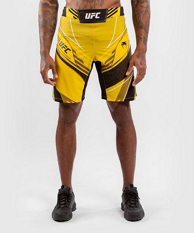 Venum UFC Authentic Fight Night Long Fit MMA Fight Shorts Yellow