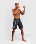 Venum UFC Fusion Authentic Fight Night Long Fit MMA Fight Shorts Black-White