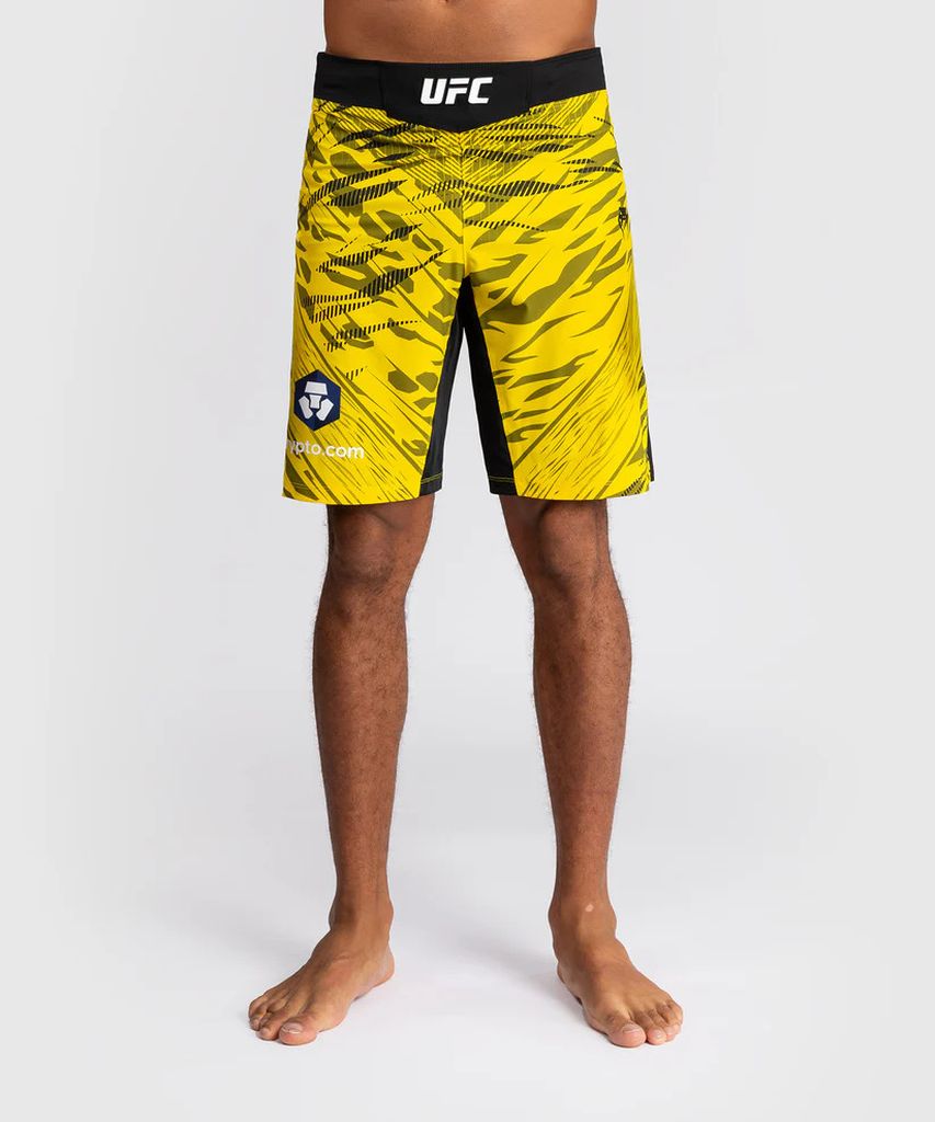 Venum UFC Fusion Authentic Fight Night Long Fit MMA Fight Shorts Yellow