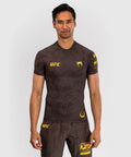Venum UFC Fusion Fight Week Mens Performance SS Rashguard Brown