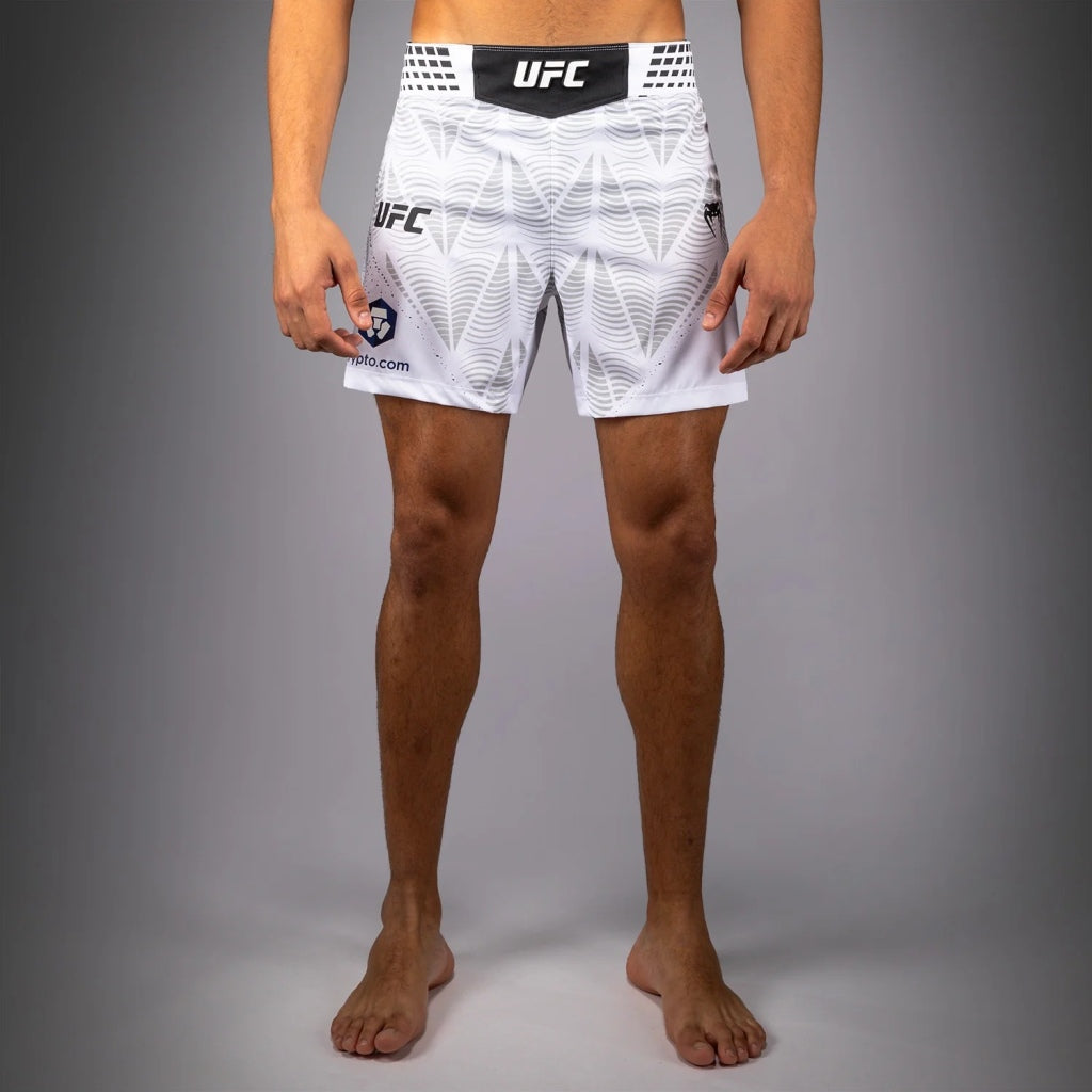 Venum UFC Zenith Authentic Fight Night Short Fit MMA Fight Shorts White