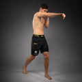 Venum UFC Zenith Authentic Fight Night Long Fit MMA Fight Shorts Black-Gold