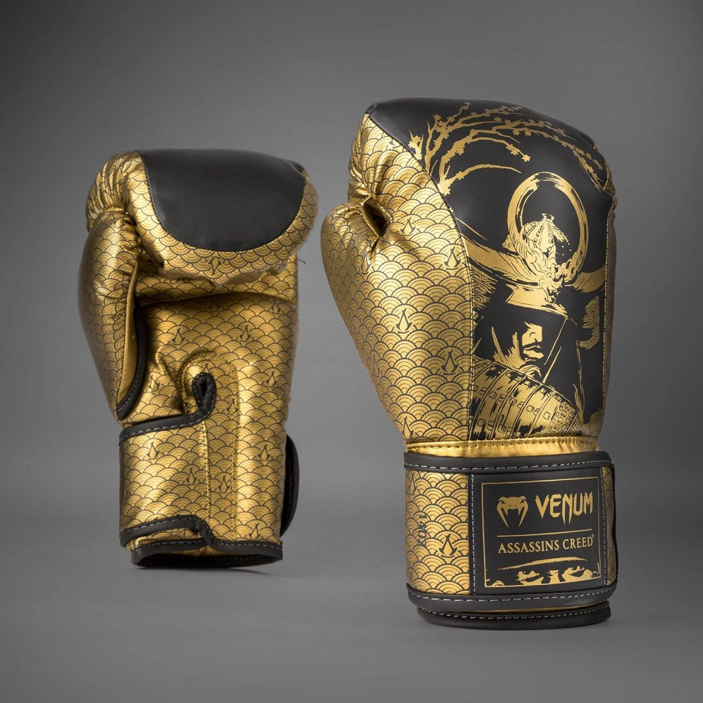 Venum X Assassins Creed Shadows Boxing Gloves Black-Gold