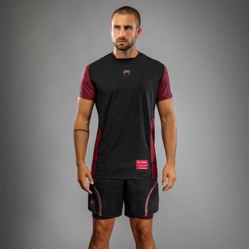 Venum X Assassins Creed Shadows Mens Dry-Tech T-Shirt Black-Red