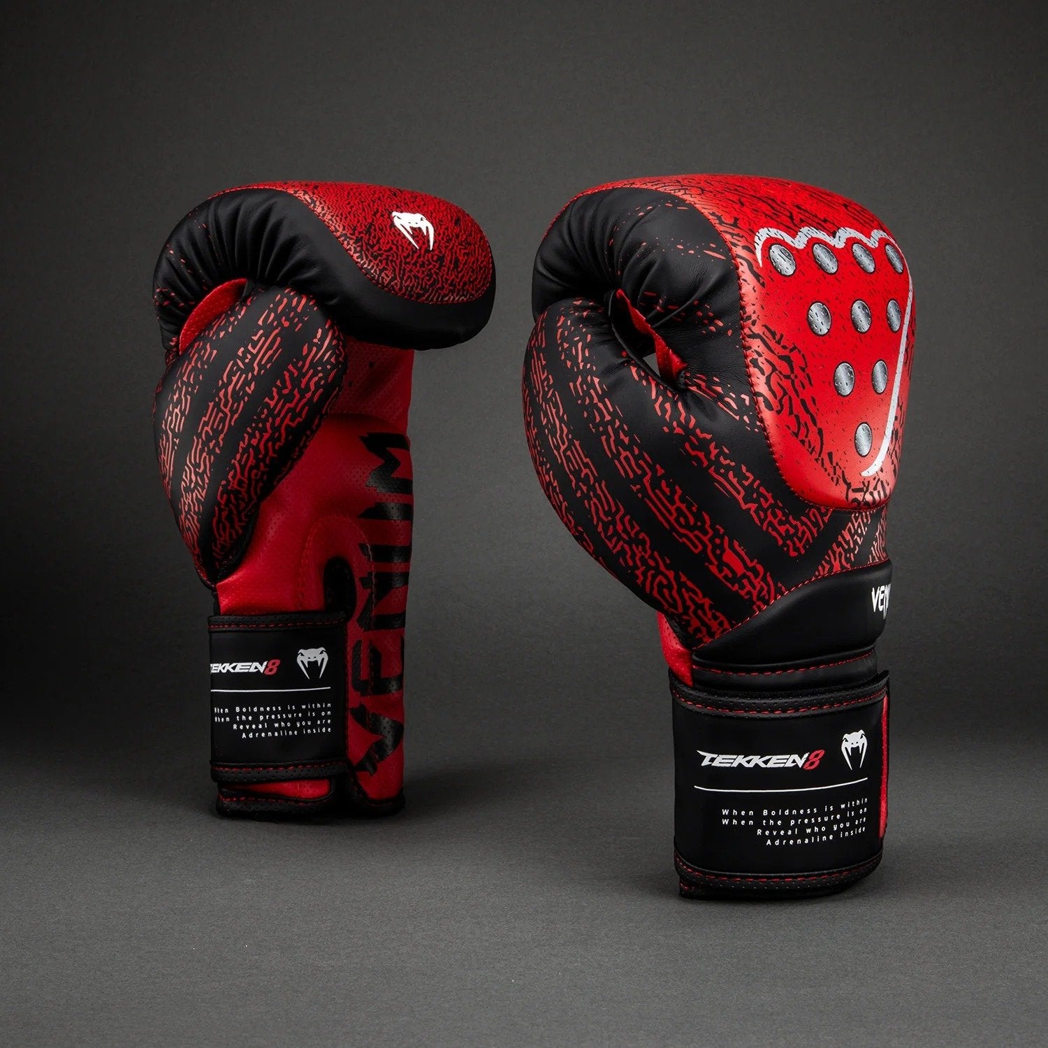 Venum X TEKKEN 8 Kazuya Boxing Gloves Red-Black