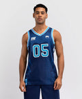 Venum X Top Rank Original Mens Basketball Jersey Navy Blue