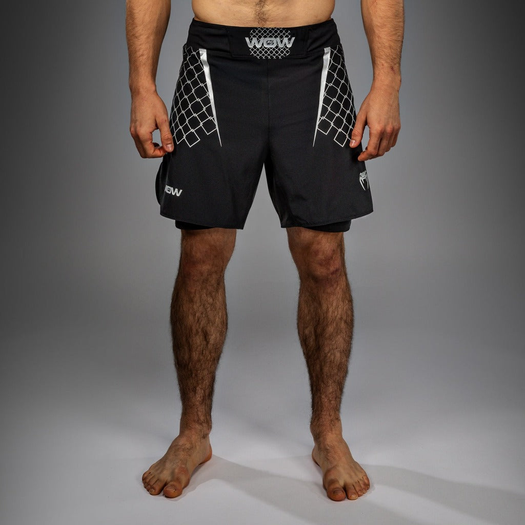 Venum X WOW FC MMA Fight Shorts Red-Gold