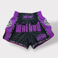 Wai Kru MT-19 Muay Thai Shorts Muay Thai Shorts Black-Purple