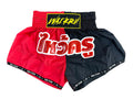 Wai Kru HB-25 Muay Thai Shorts Red-Black