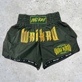Wai Kru MT-3 Muay Thai Shorts Green-Yellow