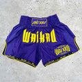 Wai Kru MT-4 Muay Thai Shorts Purple-Yellow