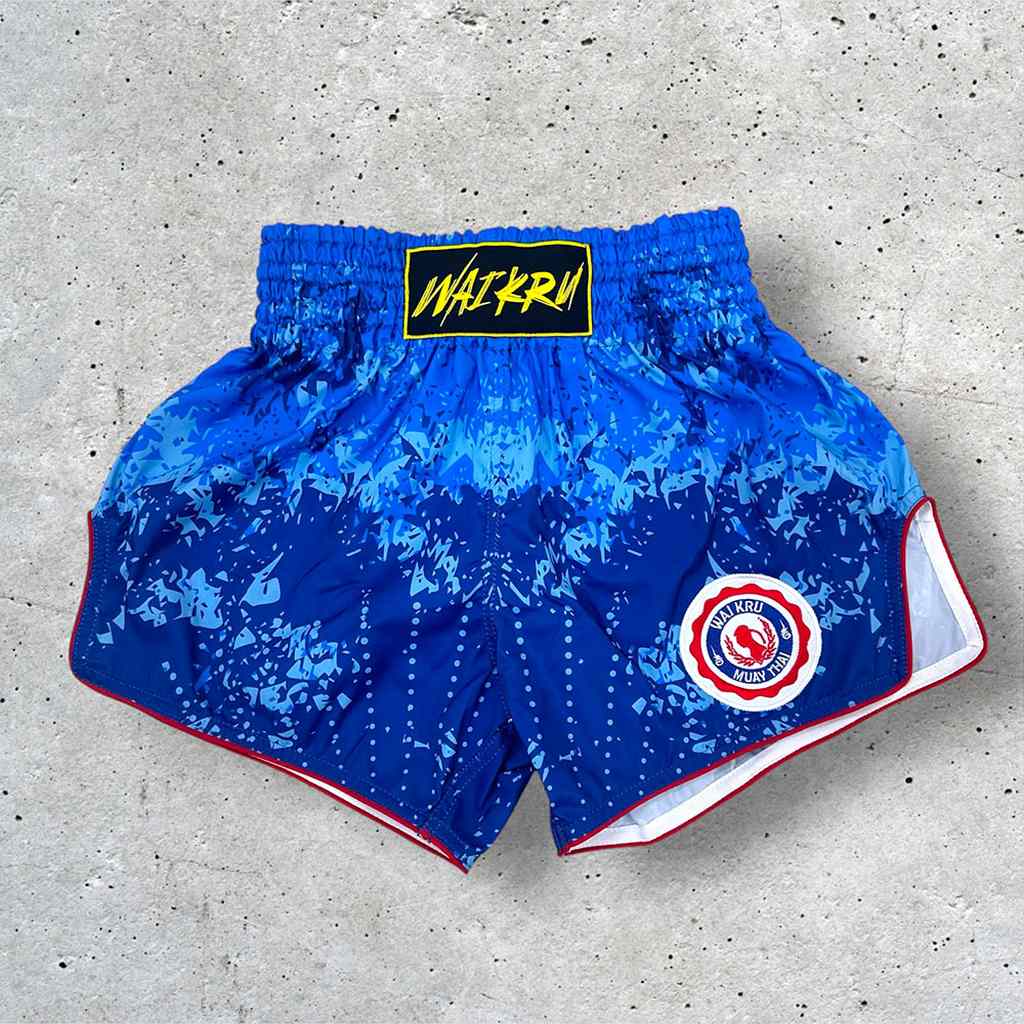 Wai Kru SUB-1 Muay Thai Shorts Blue