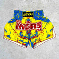 Wai Kru SUB-4 Muay Thai Shorts Yellow-Blue