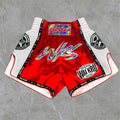 Wai Kru SUB-11 Muay Thai Shorts Red-White