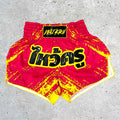 Wai Kru SUB-9 Muay Thai Shorts Red-Yellow