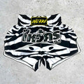 Wai Kru SUB-6 Muay Thai Shorts White-Black
