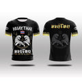 Wai Kru Muay Thai T-shirts THS-10 Black-White