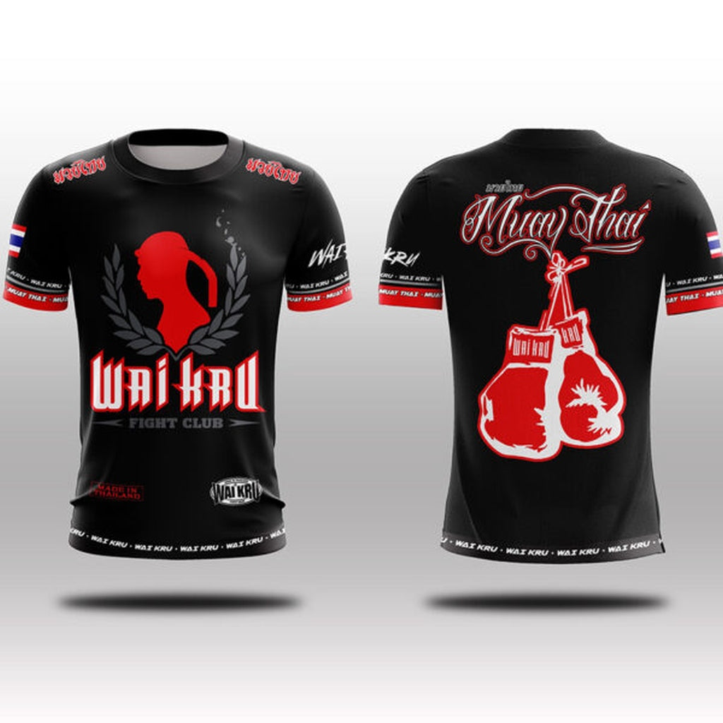 Wai Kru THS-2 T-Shirt Black-Red